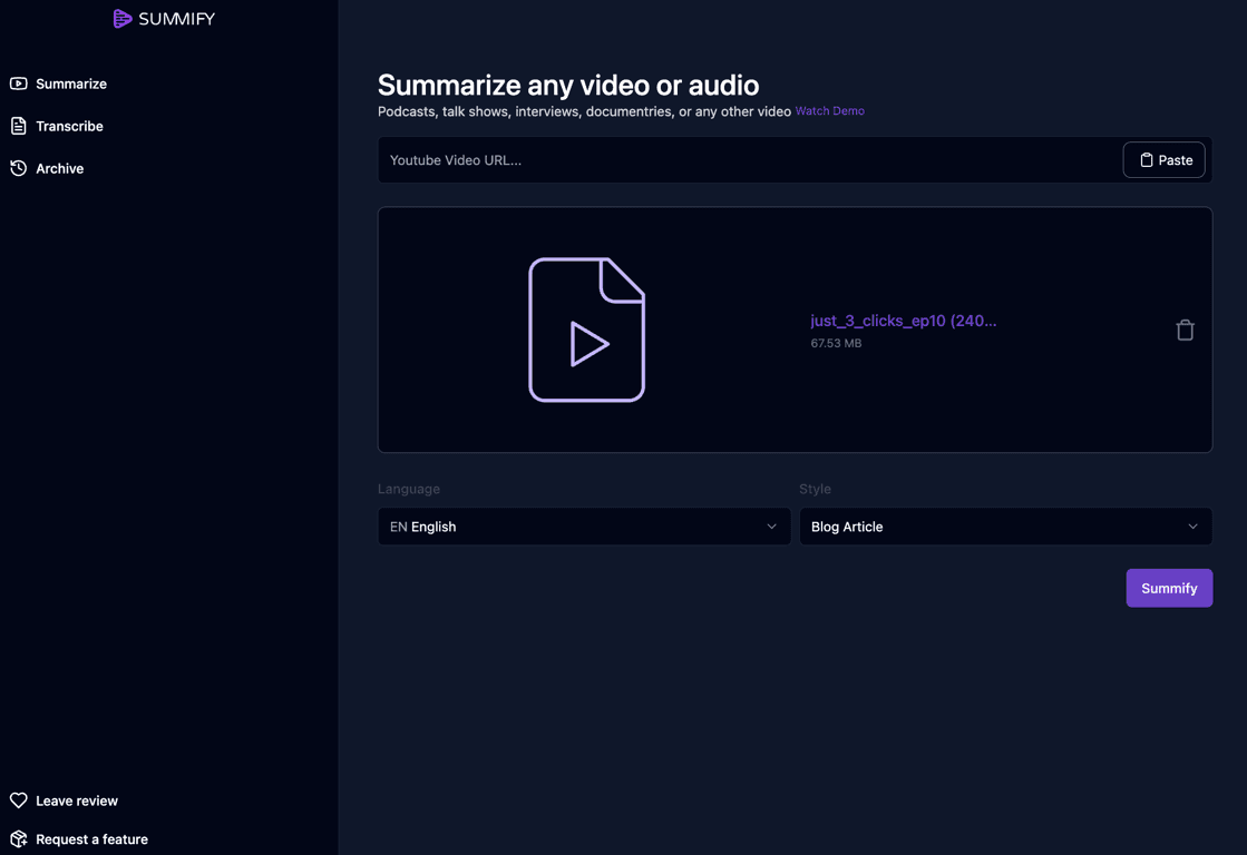How to Turn Podcasts into Blog Posts with an AI Audio Summarizer
