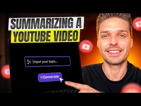 How to Use an AI Video Link Summarizer in 2024