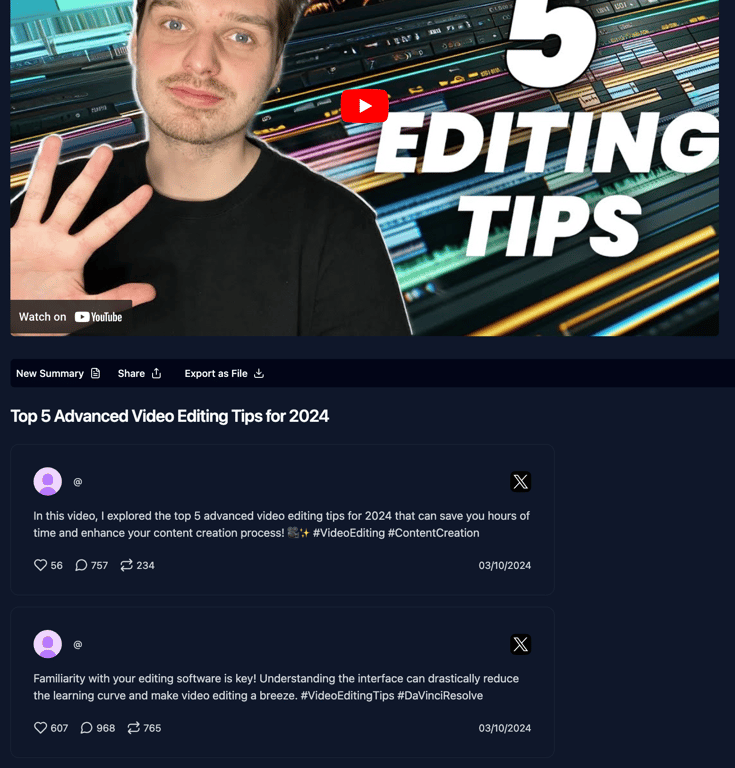 How to Use an AI YouTube Video Summarizer to Create Quick Social Media Content