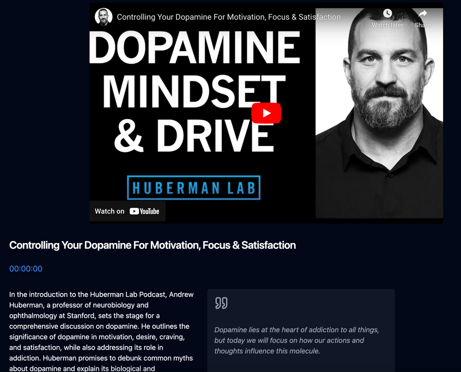 Video Summarizer: Saving Time in the Age of Endless Content