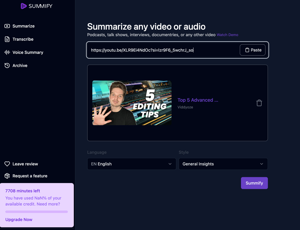 How to Use a YouTube Video Summarizer Without Transcript
